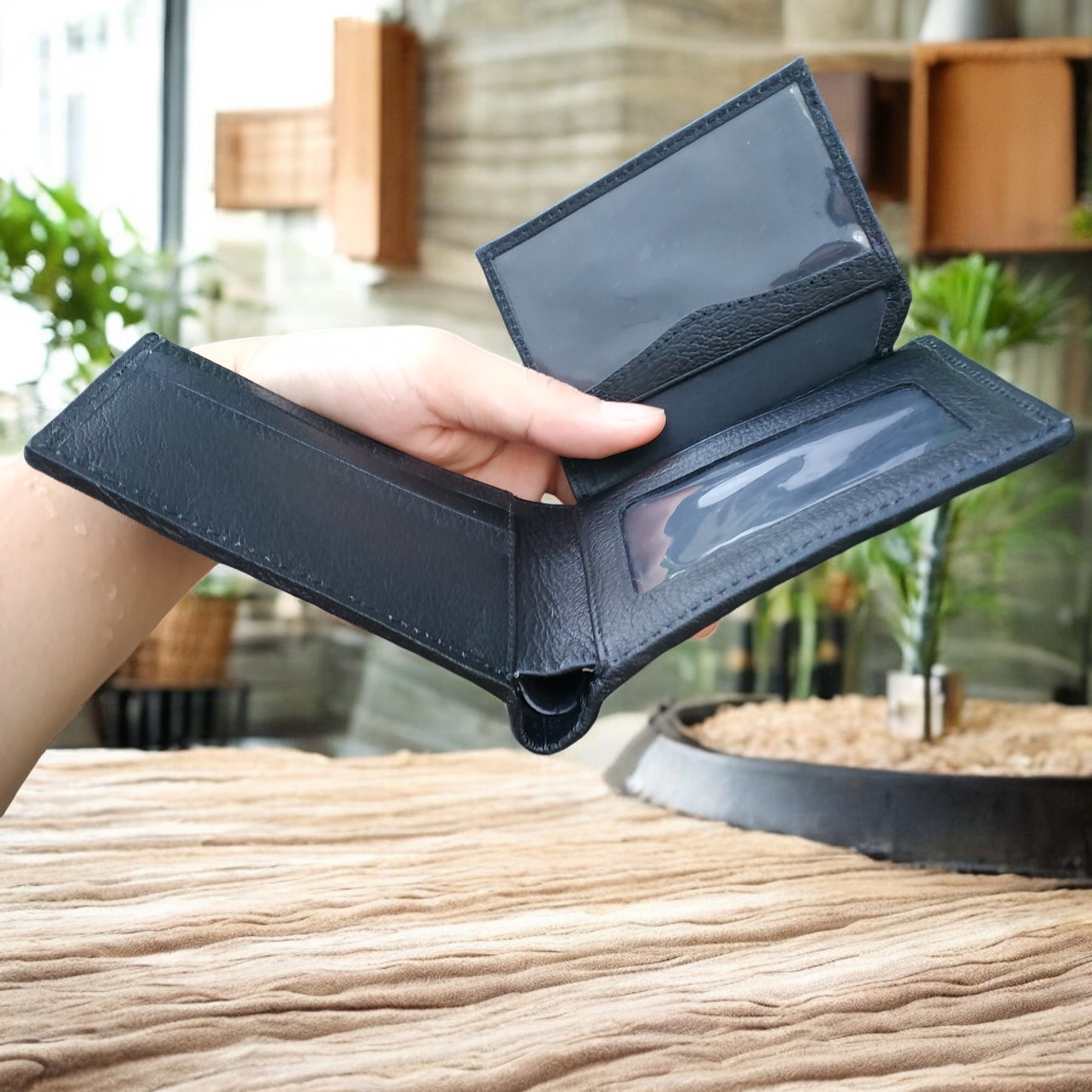 Ví Da Cá Sấu [VÍ NGUYÊN CON NHỎ CAO CẤP] Để Vừa Giấy Tờ Cũ. Thiết Kế Dáng Ngang Tiện Dụng