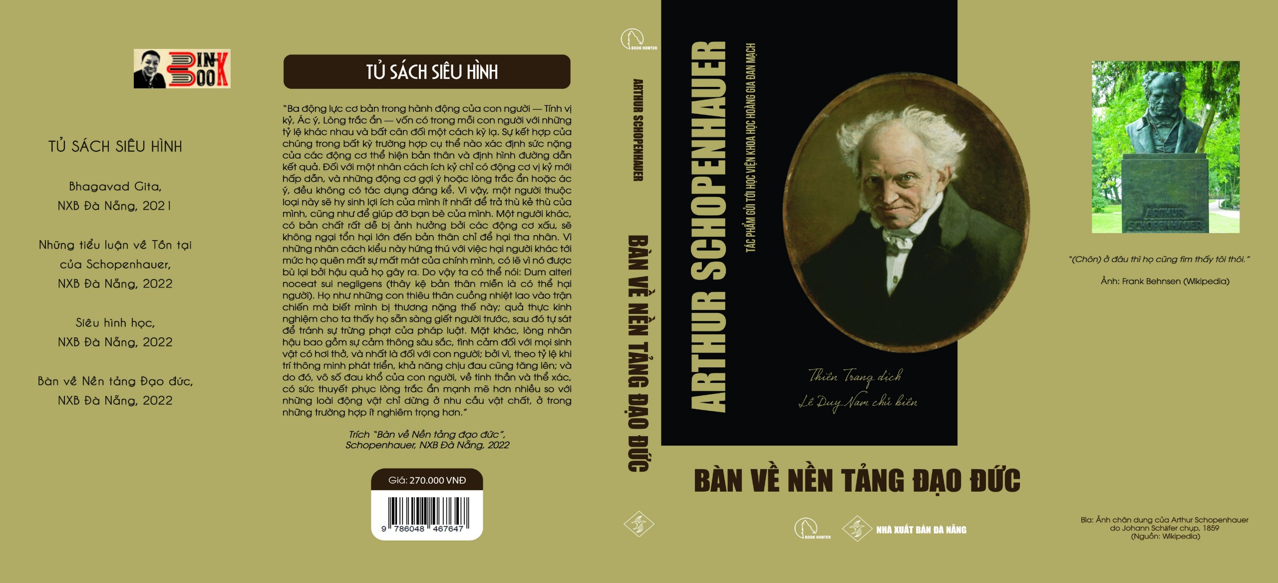 [Tủ sách Siêu hình] BÀN VỀ NỀN TẢNG ĐẠO ĐỨC - Tác phẩm gửi tới Học viện Khoa học Hoàng gia Đan Mạch – Arthur Schopenhauer - Thiên Trang dịch, Lê Duy Nam chủ biên - Lyceum - NXB Đà Nẵng (Bìa mềm)