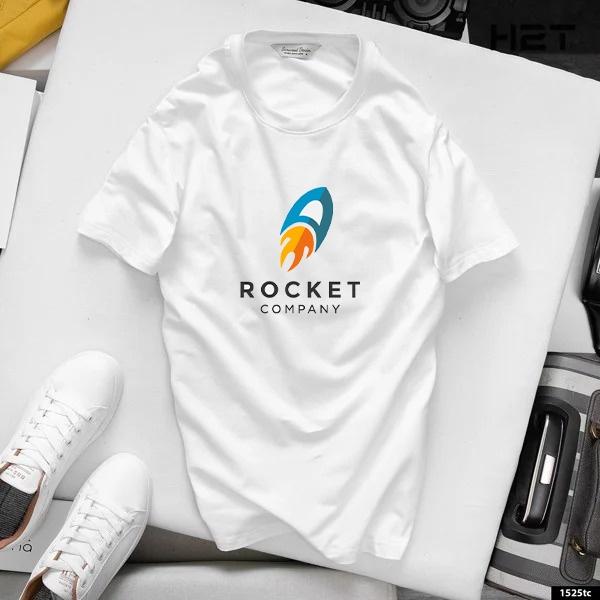 Áo thun Freeship unisex nam nữ, mẫu in Rocket Company , cổ tròn tay ngắn, chất vải cotton form đẹp A65