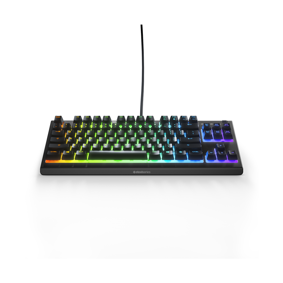 Bàn phím gaming có dây SteelSeries Apex 3 TKL led RGB, 20 triệu clicks, kháng nước, Whisper-Quiet switch, Hàng chính hãng, Bảo hành 12 tháng