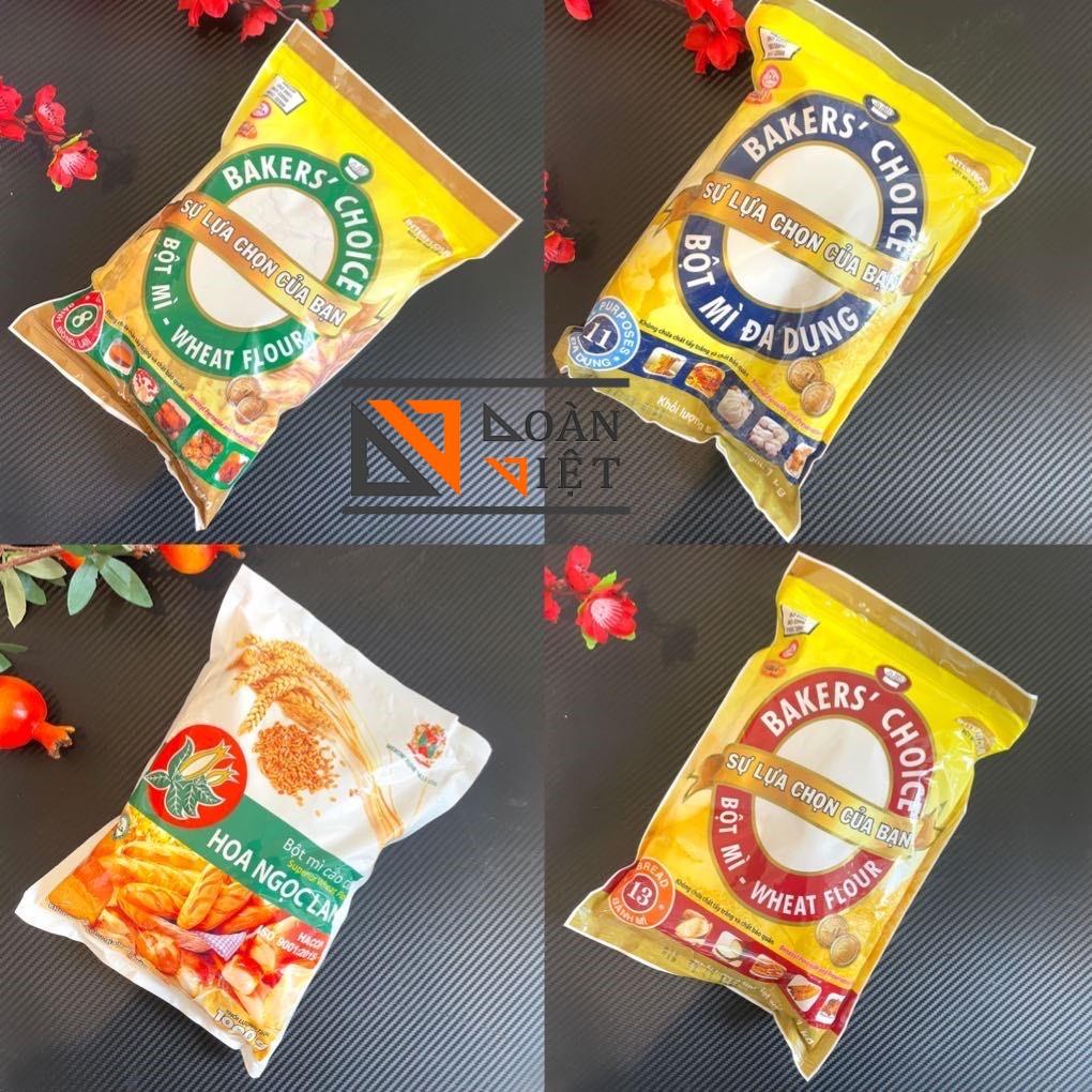 Bột BAKER'S CHOICE số 8,11,13 , bột mì đa dụng HOA NGỌC LAN - chuyên dụng làm bánh mì, bông lan, bánh bao