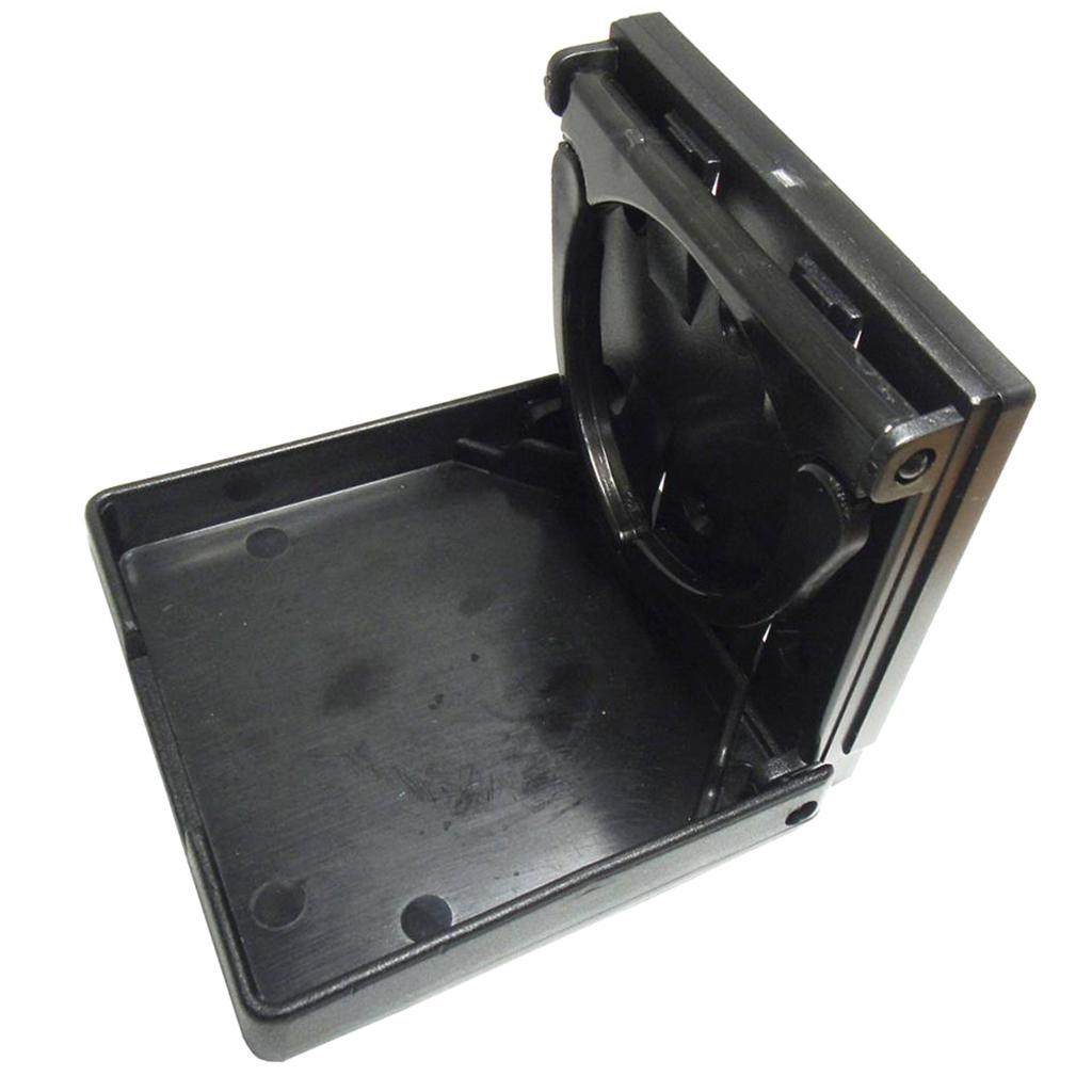 2x Adjustable Folding Black Nylon Drink Cup Holder for Boat Car Marine Rv