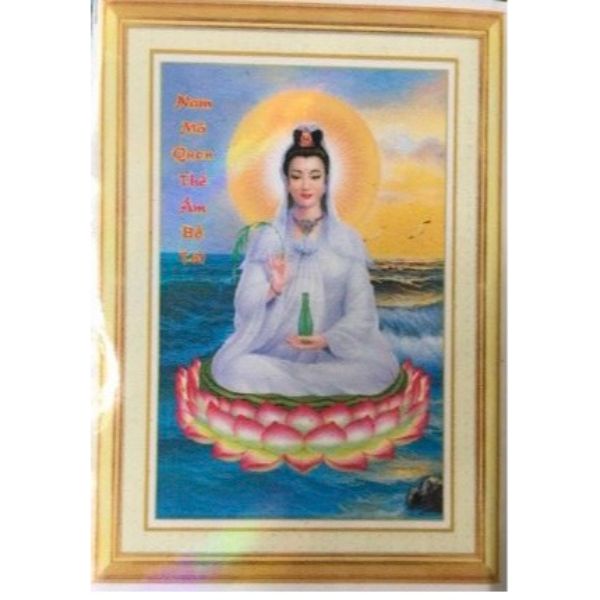 Tranh đính đá Mẹ quan âm (35X50cm) chưa đính - YN5369