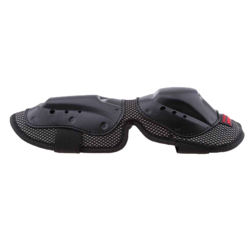 2x 4Pieces Unisex Motorcycle Motocross Cycling Elbow And Knee Pads Protector Guard Armors Set Black