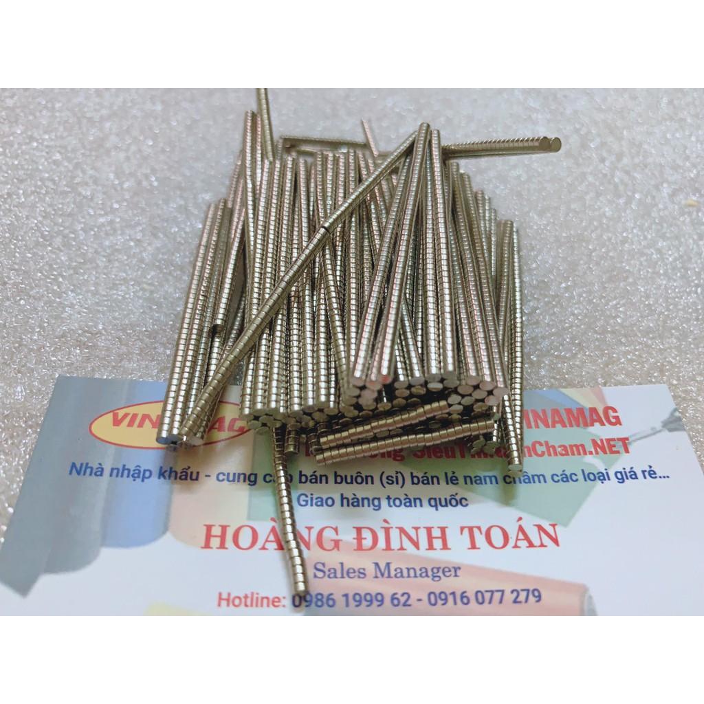 Nam châm viên 2x1mm đất hiếm