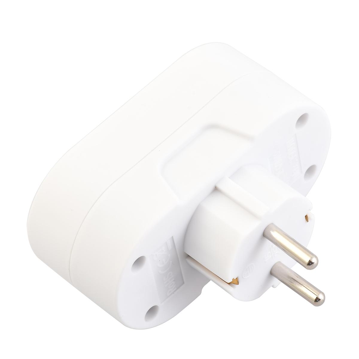 2 Phích Cắm Chuyển Đổi Từ 1 Sang 2 16a Eu Ac 250v 50hz 1 Sang 2 Eu / De