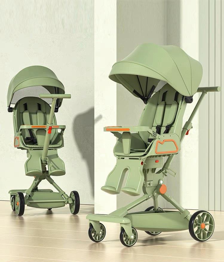 Xe đẩy 2 chiều 3 tư thế cao cấp V9 mẫu mới có bàn ăn dặm