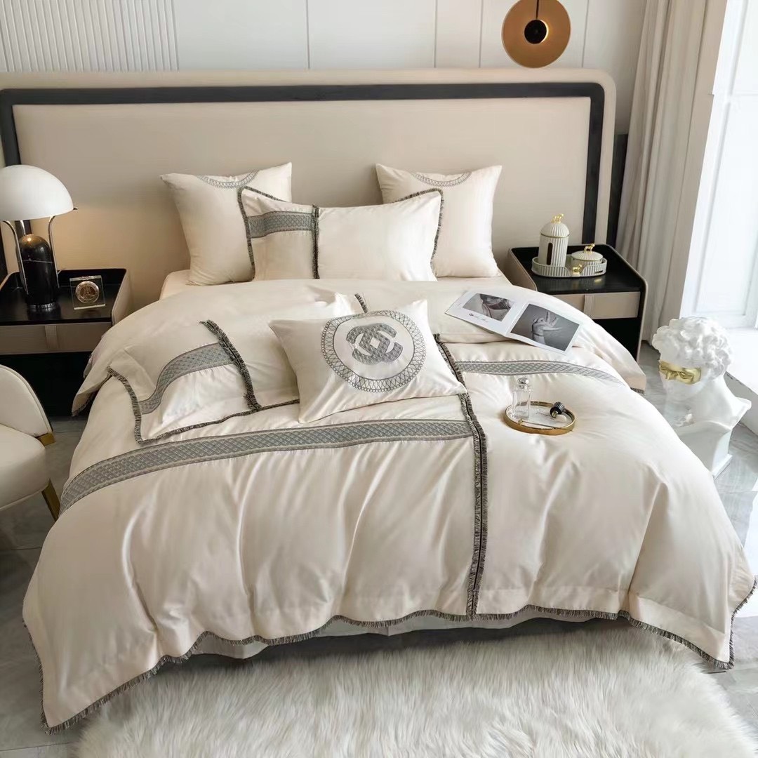 Bộ Chăn Ga Gối Đệm 5 Món Cao Cấp Tencel 120S Nhà Hin Home Bedding Bộ Drap Giường Sang Trọng