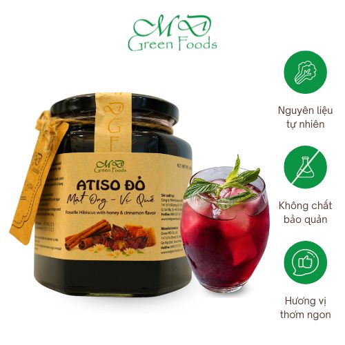 ATISO ĐỎ MẬT ONG VỊ QUẾ - 480 gr