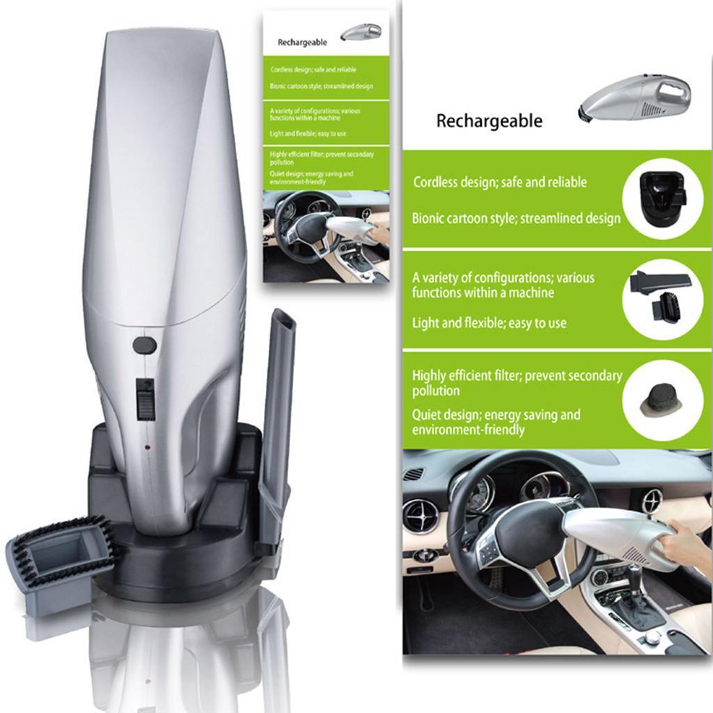 Cordless Car Vacuum Cleaner Wet Dry Duster Low Noise Portable For Auto