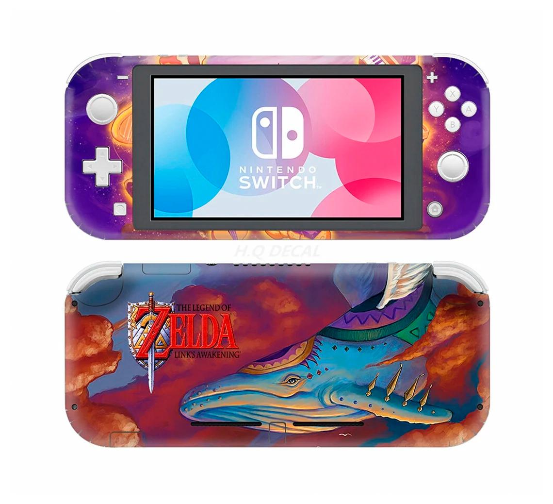 Skin decal dán Nintendo Switch Lite mẫu Zelda cá heo (dễ dán, đã cắt sẵn)