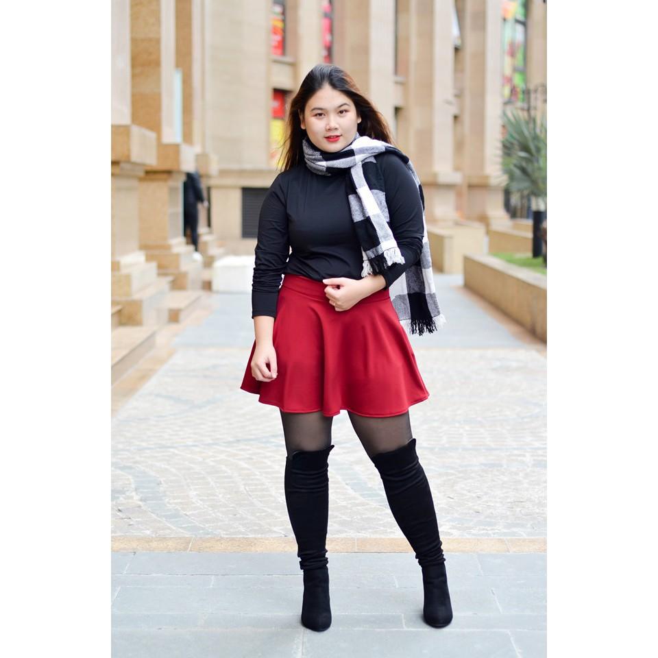 CHÂN VÁY XOÈ 55-75KG có quần trong