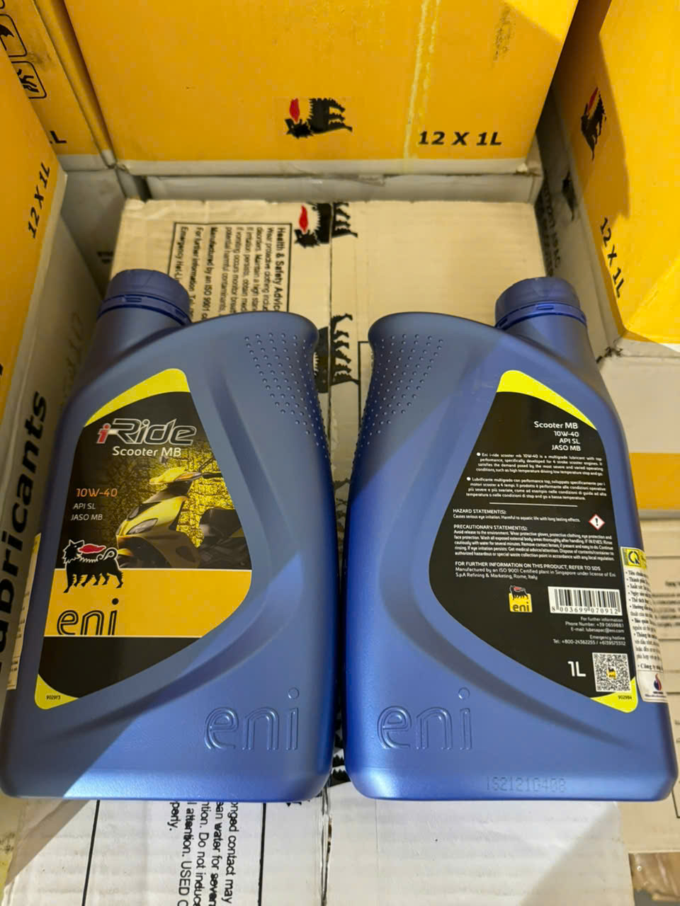 (HCM) Nhớt Eni I-Ride Scooter 10W40 cho xe tay ga 1L (Vespa, Honda, Yamaha)