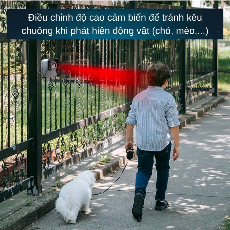 Chuông báo khách báo trộm không dây khoảng cách xa Homematic T505