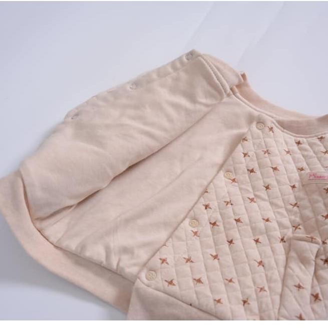 Áo khoác trần bông 100% organic cotton hữu cơ tự nhiên không hóa chất siêu mềm mịn ấm áp Mommy's care