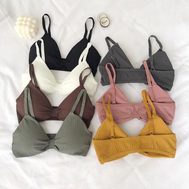 Áo Bra Cotton Nơ Bra Nữ Đẹp