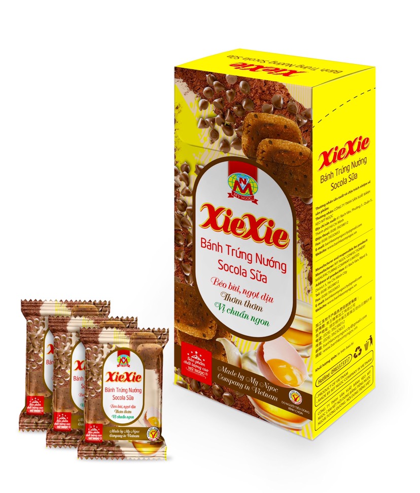 250g Bánh trứng nướng XIEXIE SOCOLA sữa tươi MỸ NGỌC