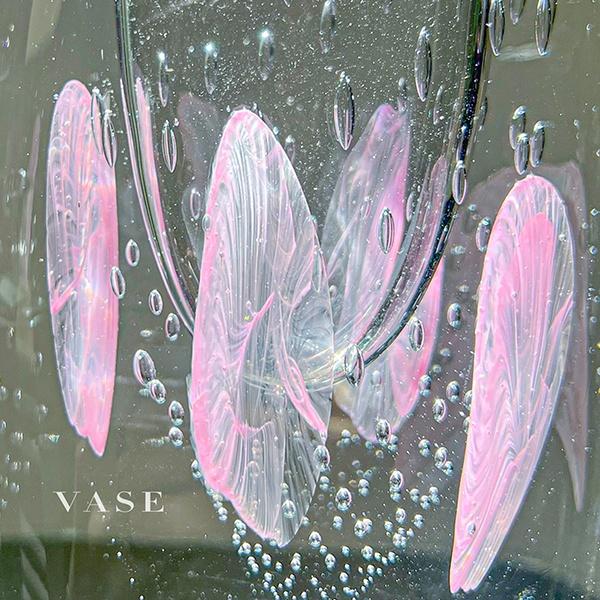Bình Hoa Thủy Tinh Nguyên Khối [Jellyfish] - Thổi Tay - Thiết Kế Cao Cấp - Quà Tặng