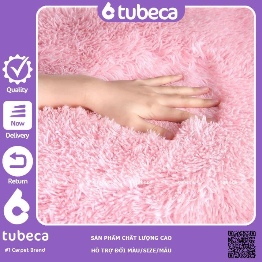 Thảm Lông xù Trải Sàn Phòng Ngủ | Màu Be | Loại 1 | Dày 3 Lớp | 1m6 x 1m | TUBECA