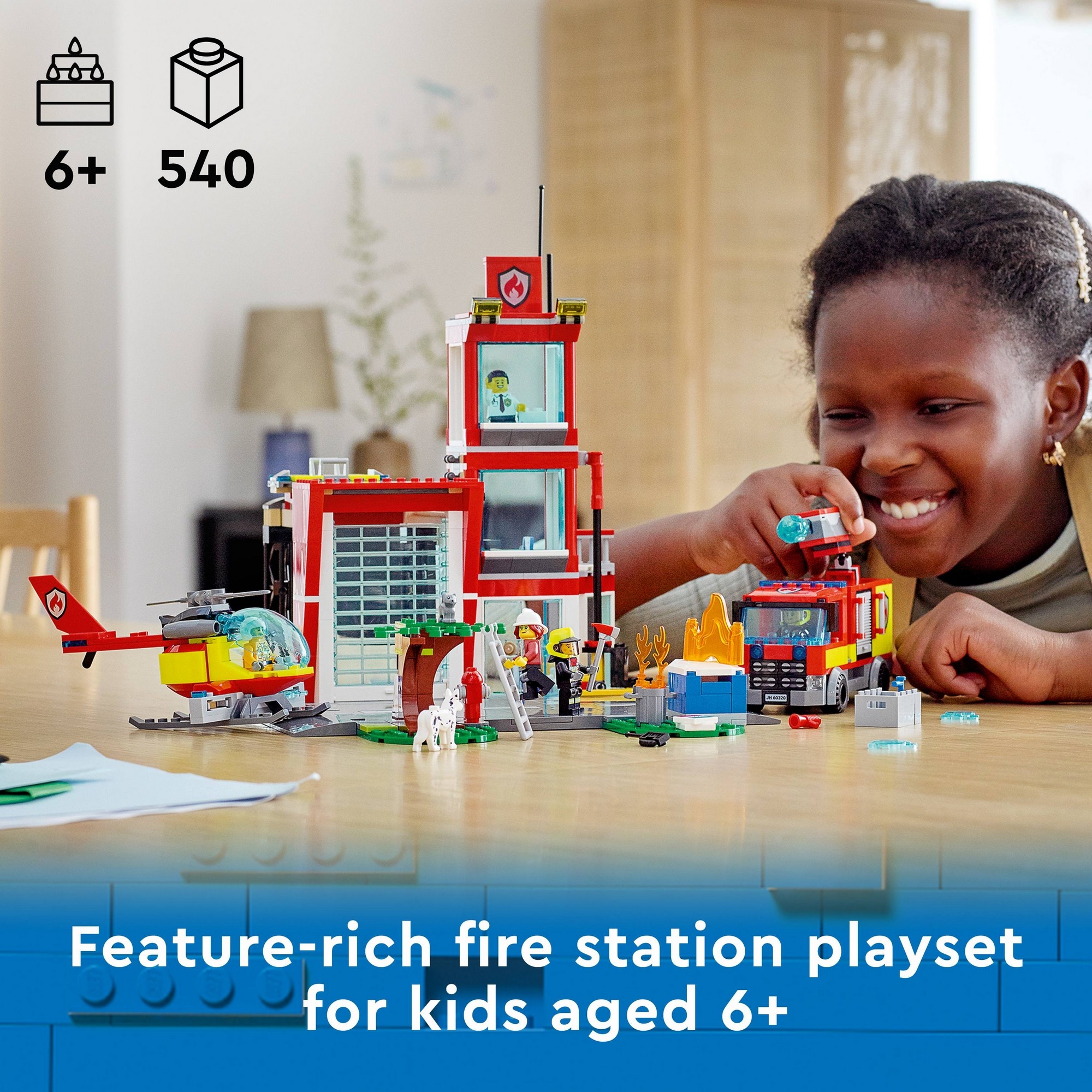 LEGO City 60320 Trạm cứu hỏa (540 chi tiết)