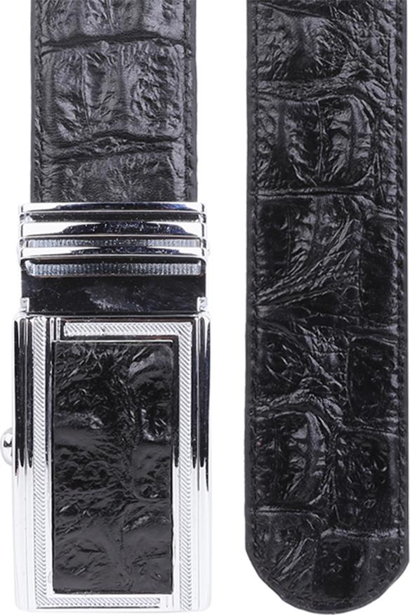 Thắt Lưng Nam Vân Cá Sấu Huy Hoàng HT4117 (120 x 3.5 cm) - Đen