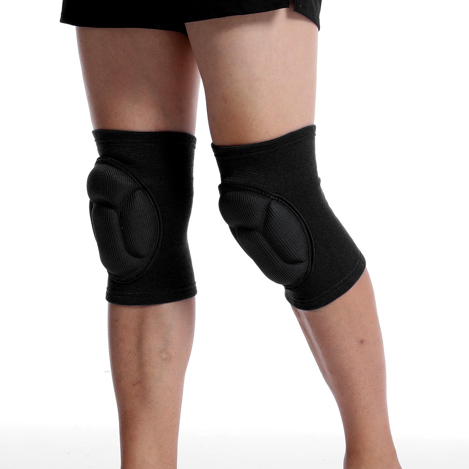 1 Pair Knee Brace Knee Support Workout Shockproof Women Men Knee Protector Knee Joint Pad for Dance Volleyball Weightlifting Fitness