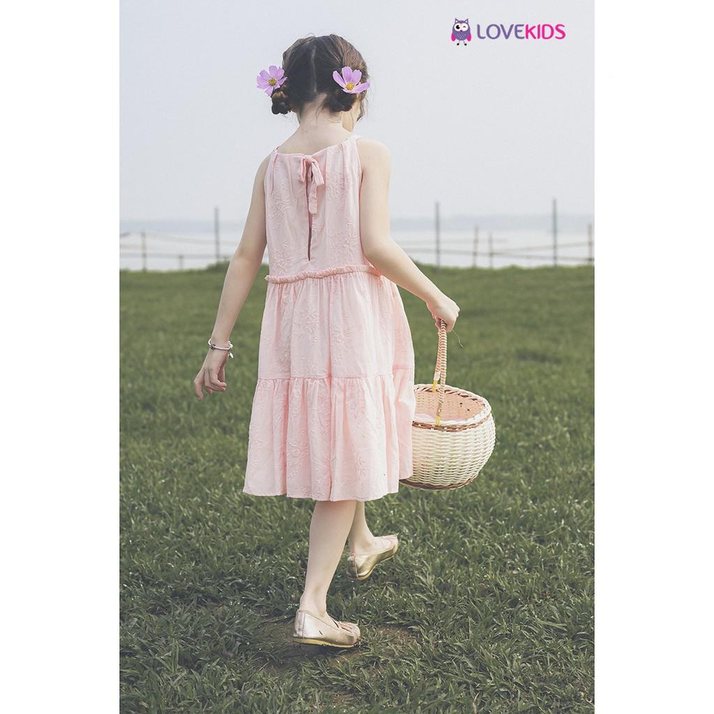 Váy hai dây cổ yếm dáng xoè GMG21DR01301 - Lovekids