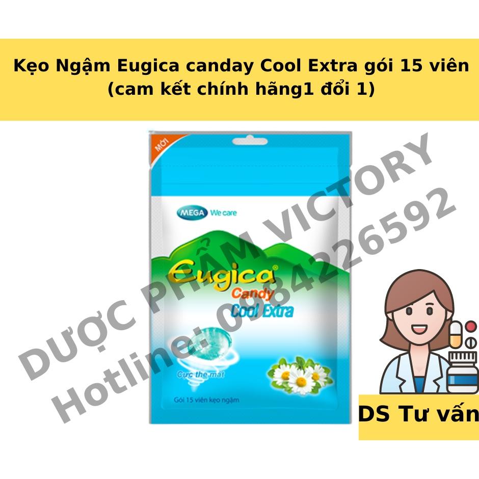 Kẹo Ngậm Eugica canday Cool Extra gói 15 viên