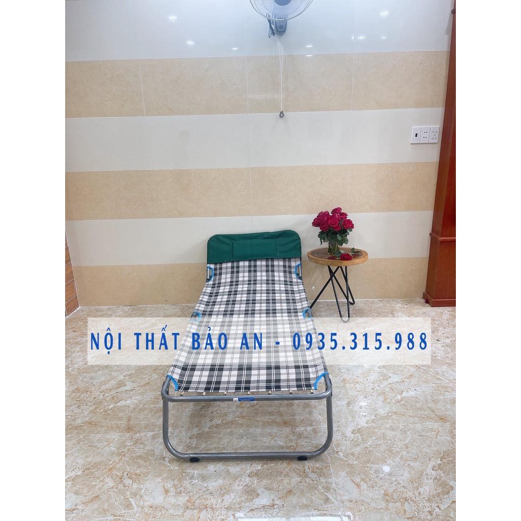Giường xếp vải khung sắt cỡ lớn - GX01