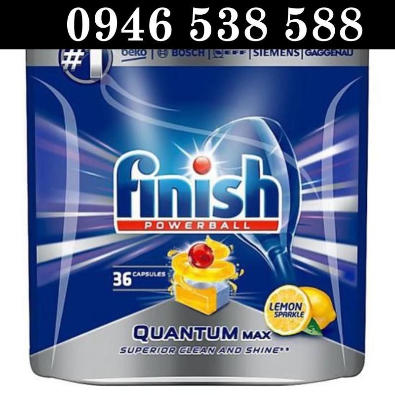 Viên rửa bát Finish Quantum 72 viên - Vệ sinh máy Finish - Dùng cho Máy rửa bát