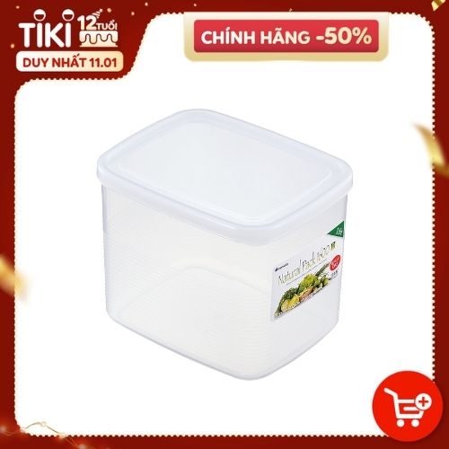 Hộp Nhựa Đựng Thực Phẩm Inomata Natural Pack Nhiều Dung Tích Dùng Được Trong Lò Vi Sóng