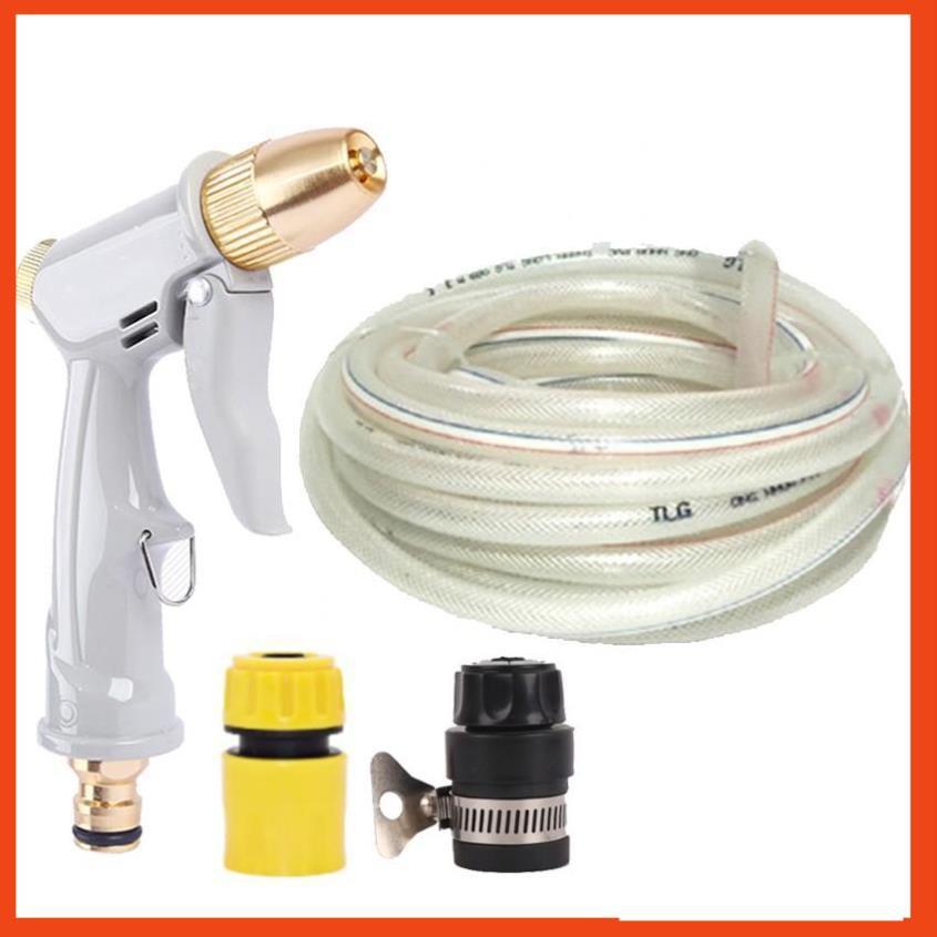Bộ dây vòi xịt nước rửa xe, tưới cây tăng áp 3 lần, loại 20m 206846
