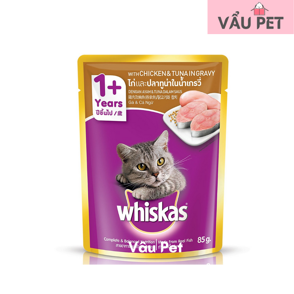 Pate Whiskas cho mèo gói 85g