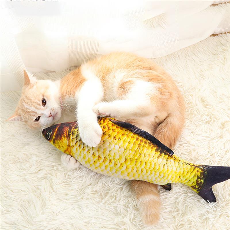 Đồ Chơi Cho Mèo hình cá chép nhồi catnip. Đồ chơi cho mèo.