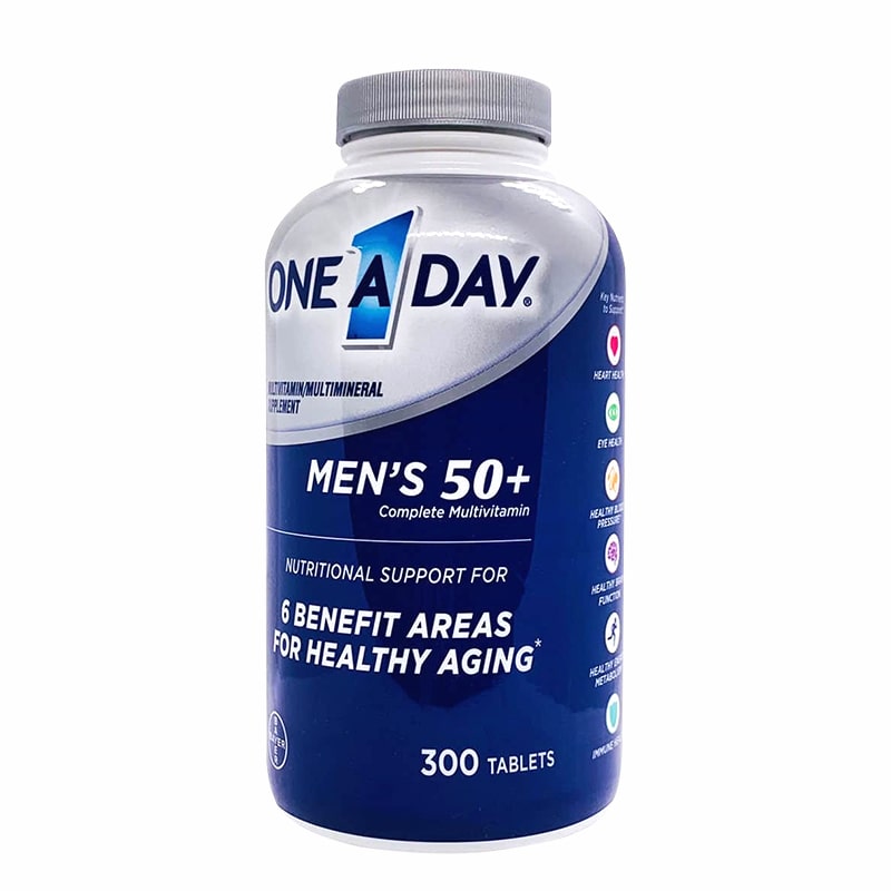 Vitamin tổng hợp One A Day Men’s 50+ Multivitamin Healthy Advantage 300 viên Hàng Nhập Mỹ