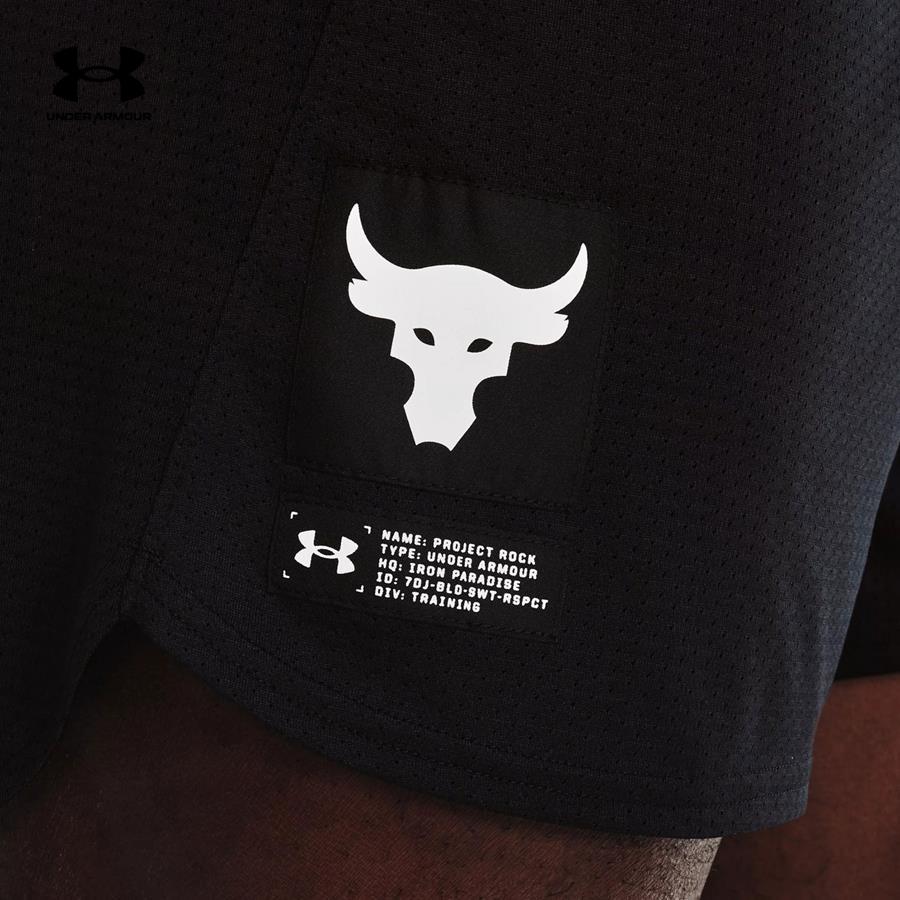 Quần ngắn thể thao nam Under Armour Project Rock Mesh - 1370464-001