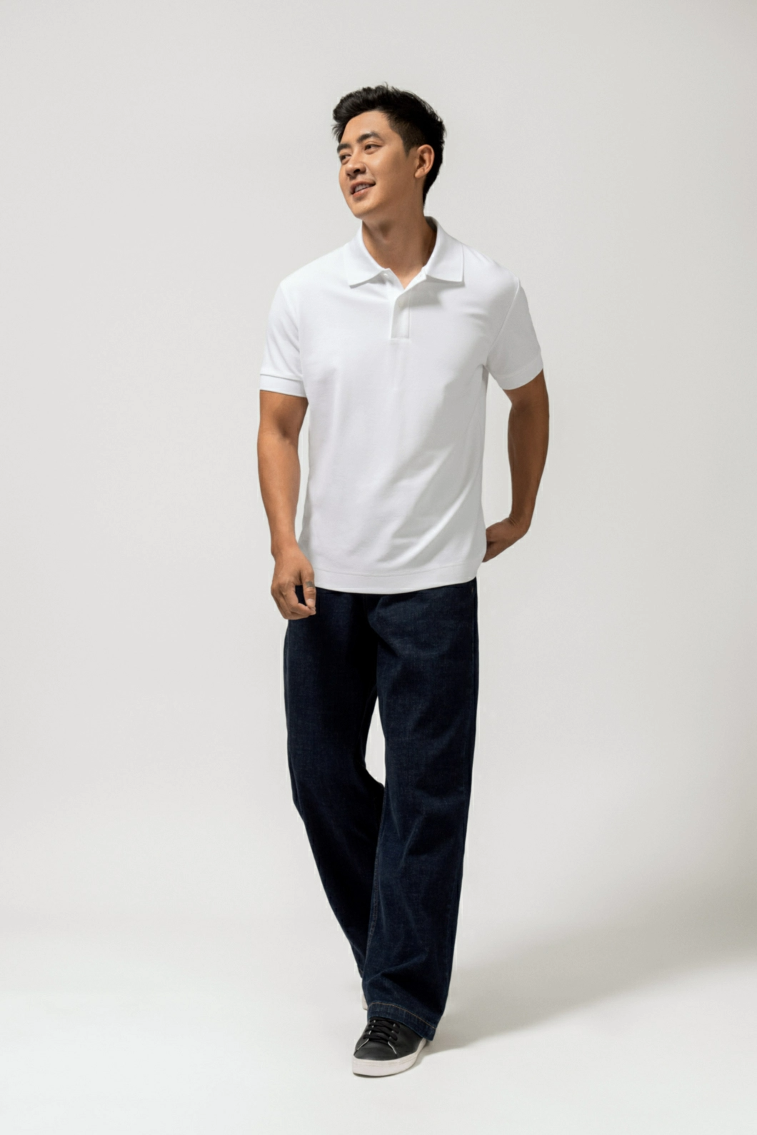 Áo Polo Nam ROUTINE Vải S.Café Trơn Form Fitted - 10S24POL011 | LASTORE MENSWEAR