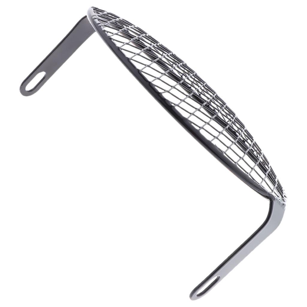 Metal Motorcycle Headlight Grille Cover Retro Grill Cover, Metal Headlamp Mounting Hardware for Honda GN125 CG125