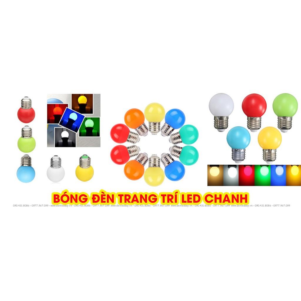 Combo 6 bóng đèn led chanh 3w trang trí nhà cửa đủ màu