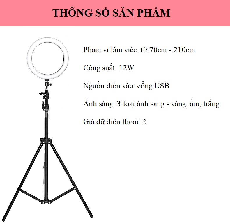 Gậy ChụpCẢnh 3 Chân, Livestream Quay Video Tiktok Tripod Kẹp Điện Thoại LT-01