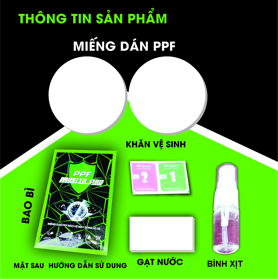 Miếng Dán PPF Bảo Vệ Mặt Đồng Hồ Xe Triumph Thruxton 1200 R | Chất Liệu Film PPF