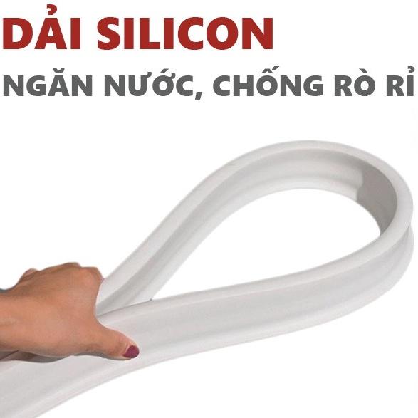 Thanh Chặn Nước Silicon Thế Hệ Mới Thanh Ngăn Nước Dài Cao 5 cm, Dải Chặn Nước Nhà Tắm Nhà Bếp Nhà Vệ Sinh