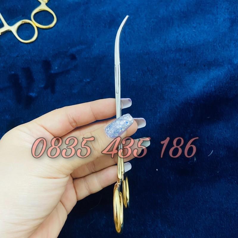 Kelly mũi cong cán vàng cao cấp - Kẹp kim cán vàng mũi cong - KẸP KIM CÁN VÀNG mũi cong
