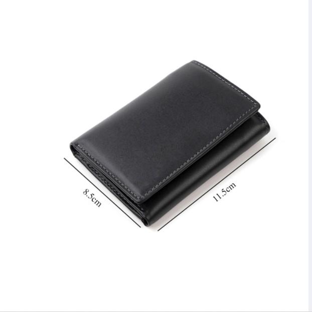 Ví Đứng Gấp 3 Da Bò Đẹp Sang Trọng VD190 TẶNG MÓC KHÓA