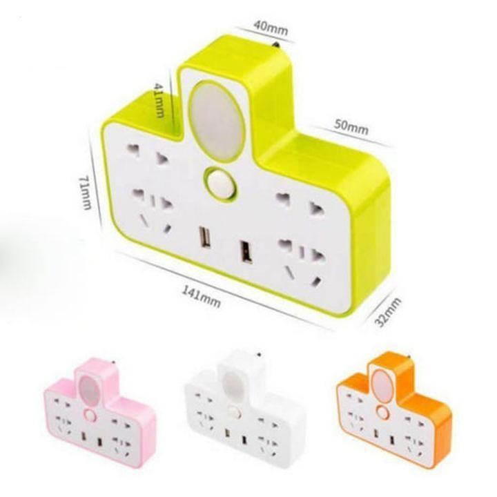 Ổ Cắm Điện Tích Hợp Ổ USB Và Đèn Ngủ Đa Năng