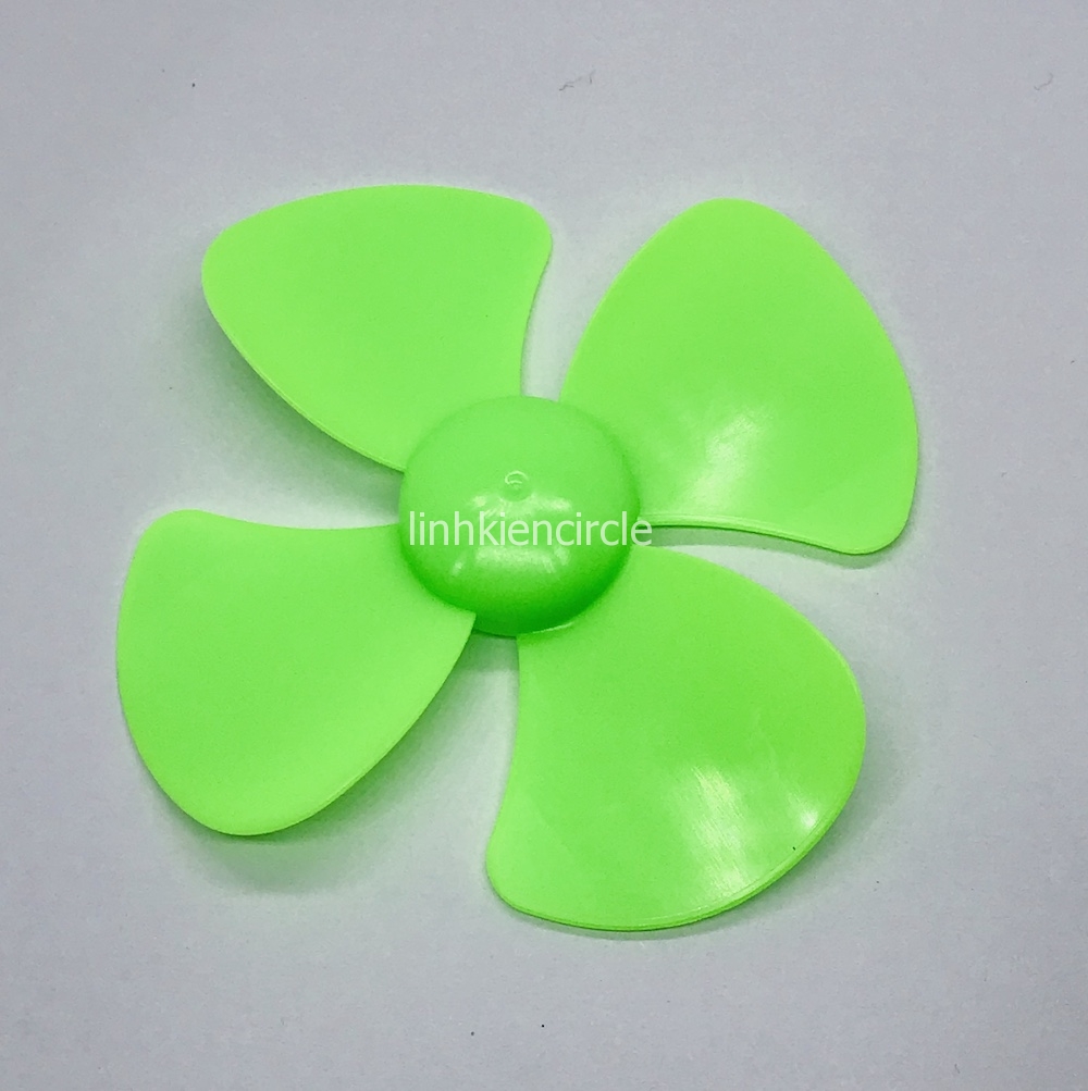 Cánh quạt nhựa mini 4 cánh 80mm trục 2mm