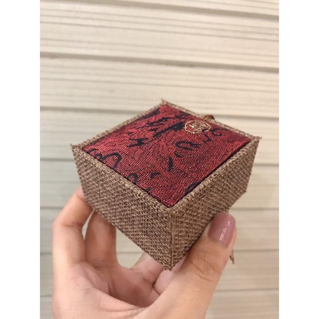 Hộp gấm vuông nhỏ 6,5x6x3,5 cm phong thủy tphcm