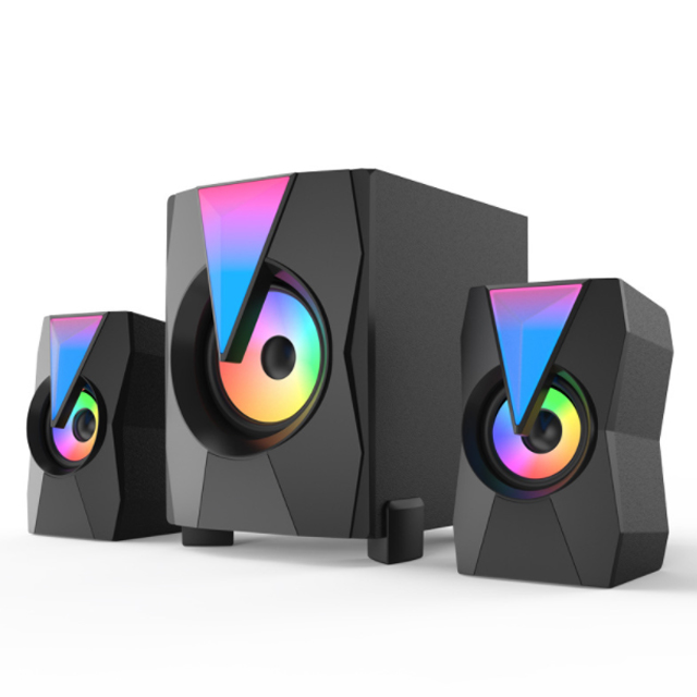 Loa Bluetooth 2.1 Để Bàn Công Suất Lớn FT-K9 Thiết Kế Hiện Đại Có Đèn Led RGB Nổi Bật Dùng Cho Tivi Máy Vi Tính PC Laptop + Tặng tai nghe chụp tai cao cấp