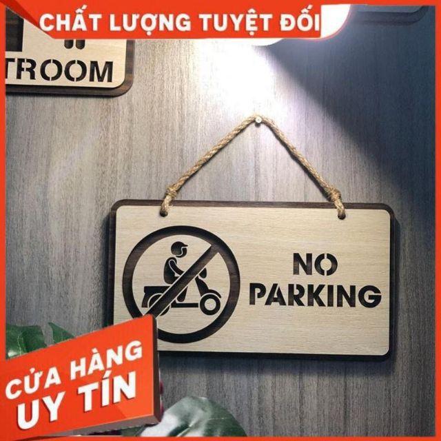 Bảng cấm đỗ xe No Parking 20x11cm