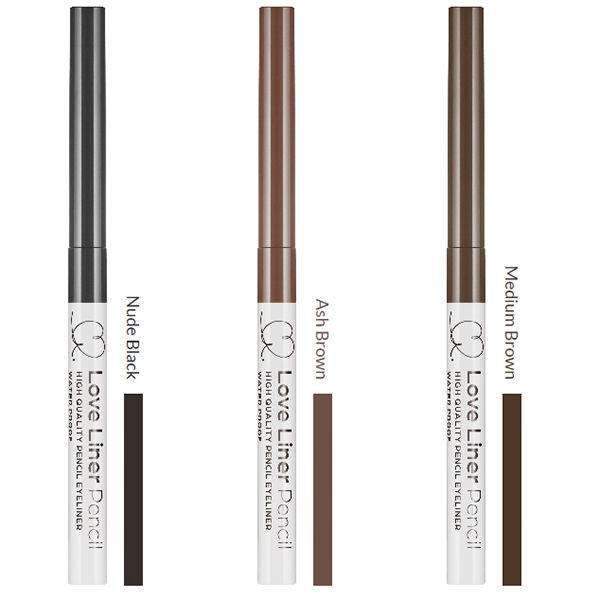 Bút Chì Kẻ Viền Mắt Nhật Bản Love Liner Pencil Eyeliner Nude Black Màu Đen Nude Bột Mịn, Chống Mồ Hôi, Kiềm Dầu